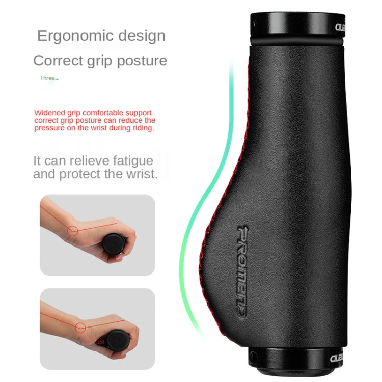 1 Pair PROMEND GR-502H Bicycle Mountain Bike Folding Bike Locking Ergonomic Meat Ball Gloves(Black Crack) - Bicycle Grips by PROMEND | Online Shopping South Africa | PMc TechLife | Buy Now Pay Later Mobicred