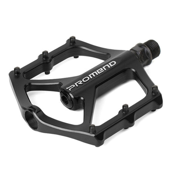 1 Pair PROMEND PD-M46 Bicycle Pedal Aluminum Alloy CNC Bearing Palin Pedal(Black) - Pedals by PROMEND | Online Shopping South Africa | PMc TechLife | Buy Now Pay Later Mobicred