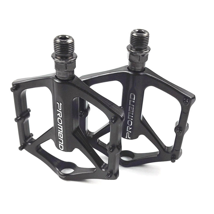 1 Pair PROMEND PD-M46 Bicycle Pedal Aluminum Alloy CNC Bearing Palin Pedal(Black) - Pedals by PROMEND | Online Shopping South Africa | PMc TechLife | Buy Now Pay Later Mobicred