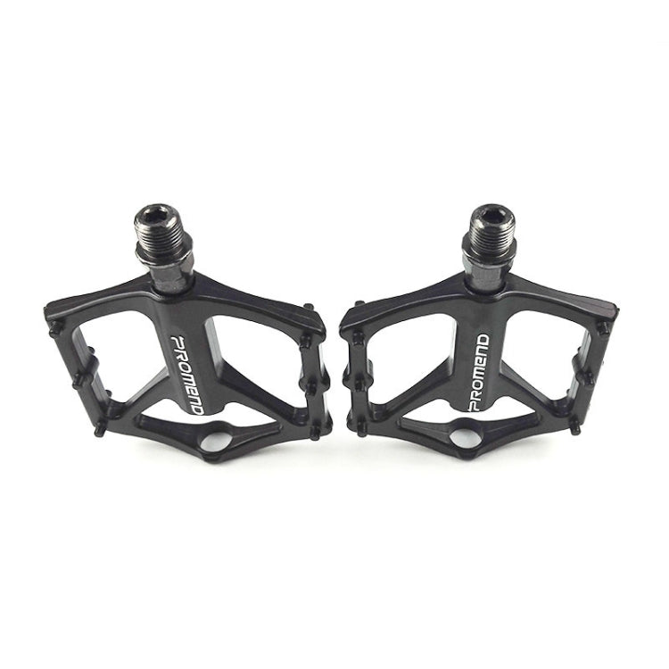 1 Pair PROMEND PD-M46 Bicycle Pedal Aluminum Alloy CNC Bearing Palin Pedal(Black) - Pedals by PROMEND | Online Shopping South Africa | PMc TechLife | Buy Now Pay Later Mobicred