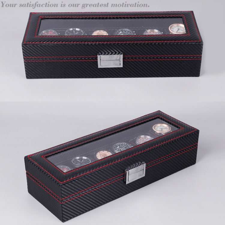 Carbon Fiber PU Leather Watch Box Jewelry Storage Box Packaging Box, Style: 10 Watch Positions - free shipping - PMc TechLife - Order now!