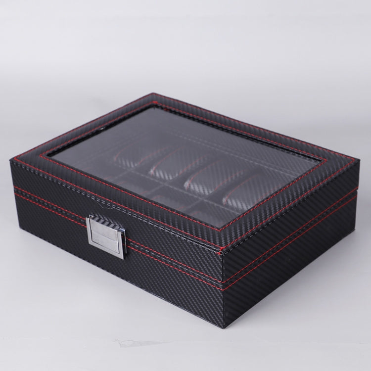 Carbon Fiber PU Leather Watch Box Jewelry Storage Box Packaging Box, Style: 12 Watch Positions - free shipping - PMc TechLife - Order now!