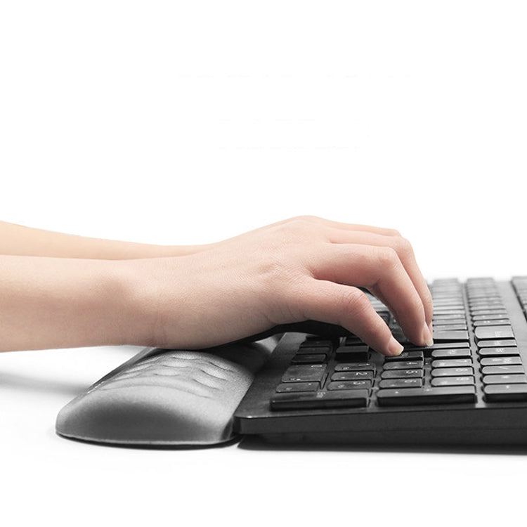 Baona Silicone Memory Cotton Wrist Pad Massage Hole Keyboard Mouse Pad, Style: Mouse Pad (Black) - Mouse Pads by Baona | Online Shopping South Africa | PMC TechLife | Buy Now Pay Later Mobicred