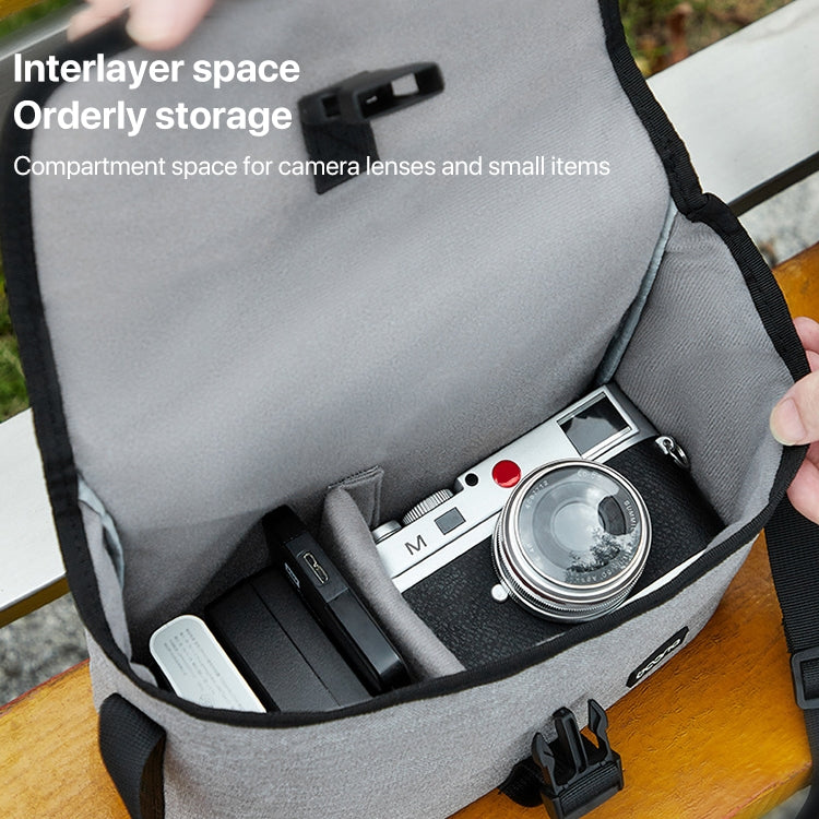 Baona BN-H013 Camera Shoulder Bag SLR Lens Storage Handbag(Light-Thin Gray) - free shipping - PMC TechLife - Order now!