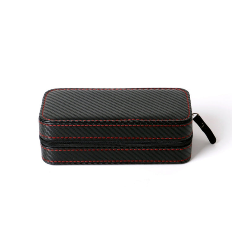 PU Leather Full Carbon Fiber Zipper Watch Bag Watch Storage Display Box, Style:  04 Watch Position - free shipping - PMc TechLife - Order now!