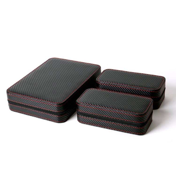 PU Leather Full Carbon Fiber Zipper Watch Bag Watch Storage Display Box, Style:  08 Watch Position - free shipping - PMc TechLife - Order now!