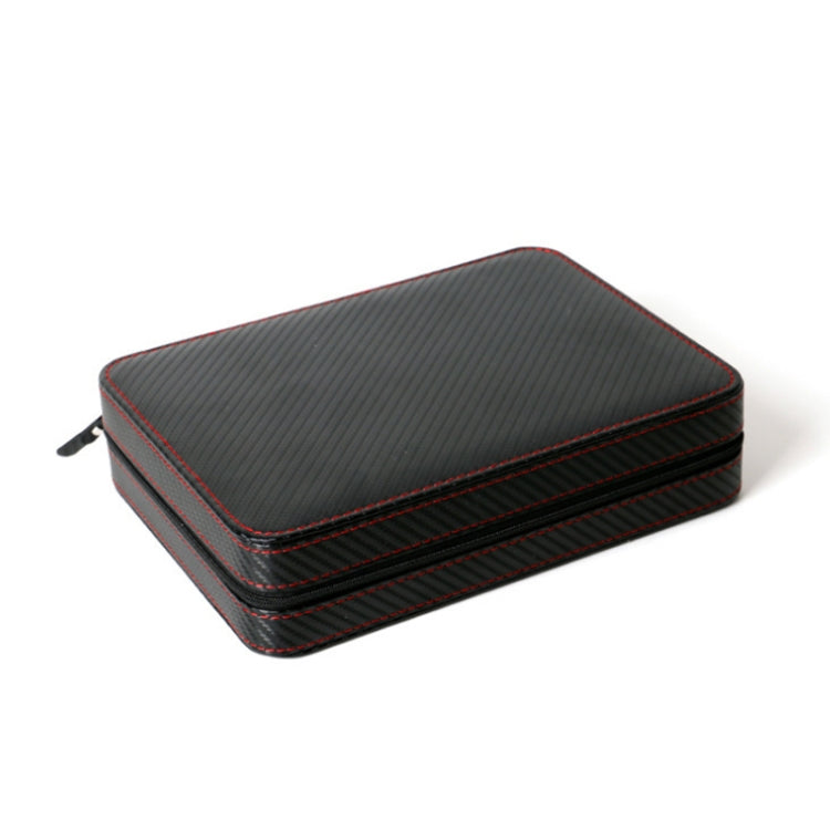 PU Leather Full Carbon Fiber Zipper Watch Bag Watch Storage Display Box, Style:  08 Watch Position - free shipping - PMc TechLife - Order now!