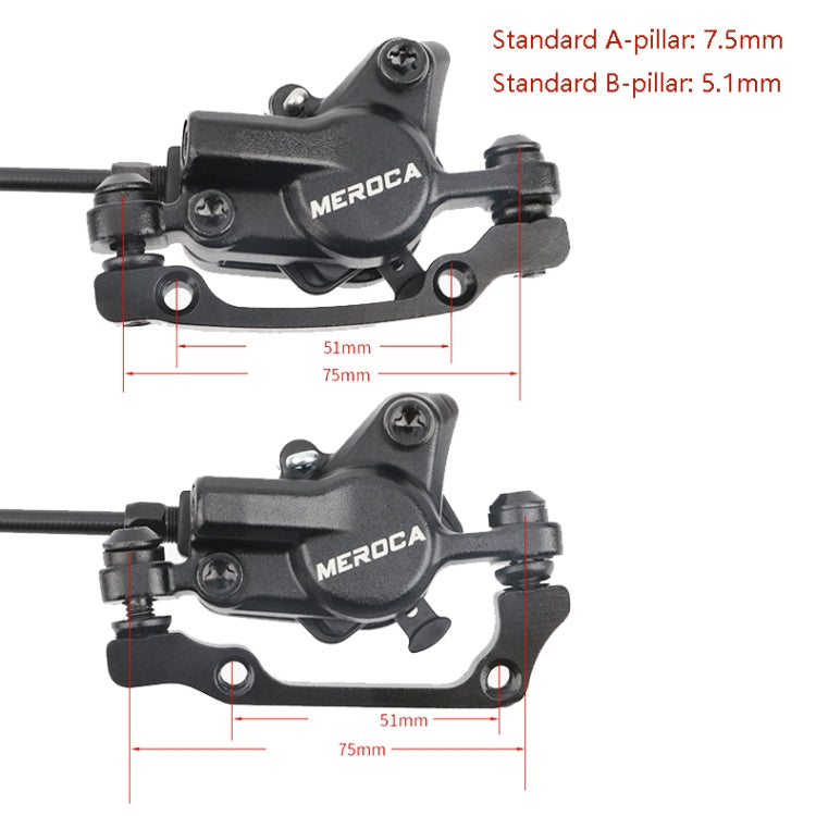 Meroca M800 Bicycle Brake Mountain Bike Universal Bilateral Brake Oil Pressure Disc Brake, Style: Left Back 1400mm - Bicycle Brake Parts by Meroca | Online Shopping South Africa | PMc TechLife | Buy Now Pay Later Mobicred