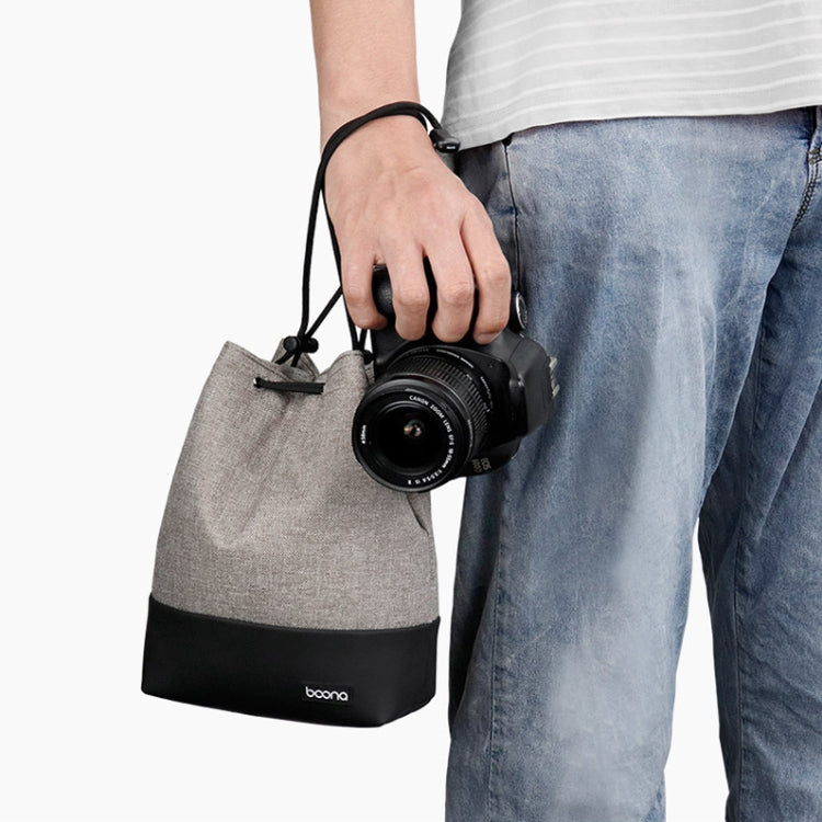 Baona Waterproof Micro SLR Camera Bag Protective Cover Drawstring Pouch Bag, Color: Small Gray - free shipping - PMC TechLife - Order now!