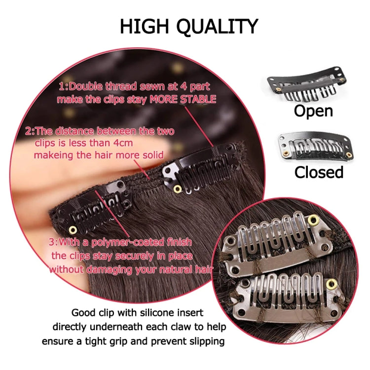 6 In 1 60cm Card Hair Extension Piece 16 Card Long Straight Hair Wig Piece, Color: 7.4H27 - free shipping - PMC TechLife - Order now!