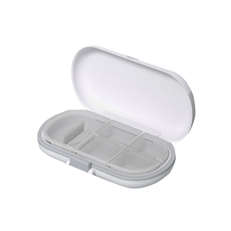 HW073 Portable Cut Medicine Large-capacity Pill Box Compartment Sealed Small Pill Box(Grey) - free shipping - PMC TechLife - Order now!