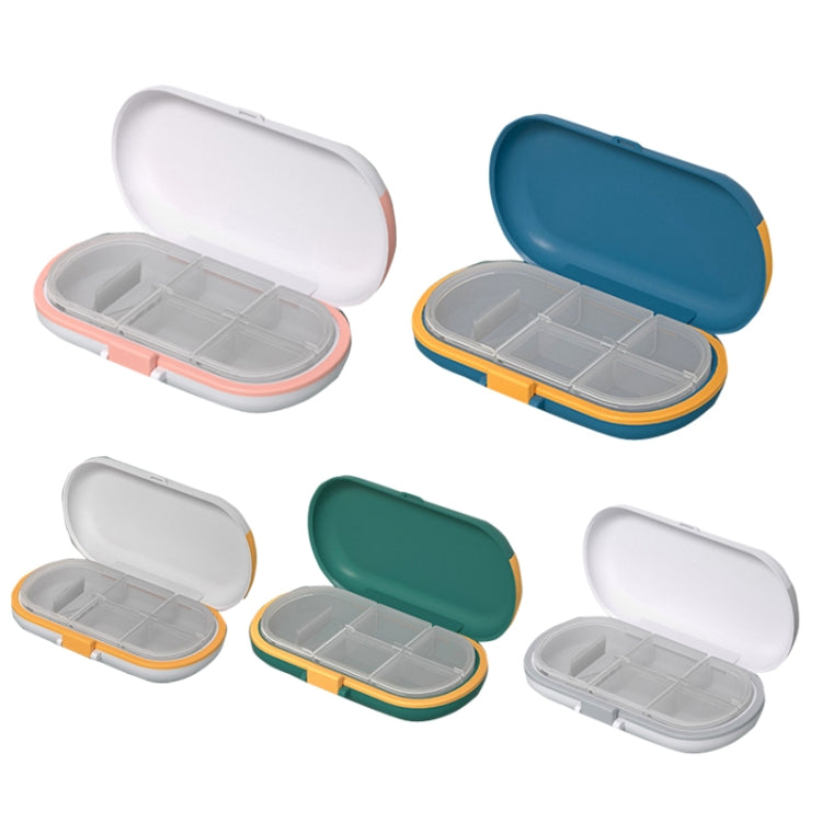 HW073 Portable Cut Medicine Large-capacity Pill Box Compartment Sealed Small Pill Box(Blue) - free shipping - PMC TechLife - Order now!