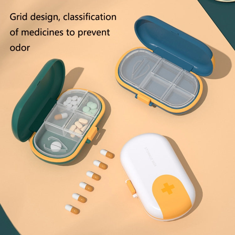 HW073 Portable Cut Medicine Large-capacity Pill Box Compartment Sealed Small Pill Box(Grey) - free shipping - PMC TechLife - Order now!