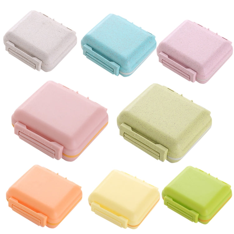 JS0018 Wheat Portable Sealed Pill Box with 6 Compartments For Pill Health Care Box(Pink) - free shipping - PMC TechLife - Order now!
