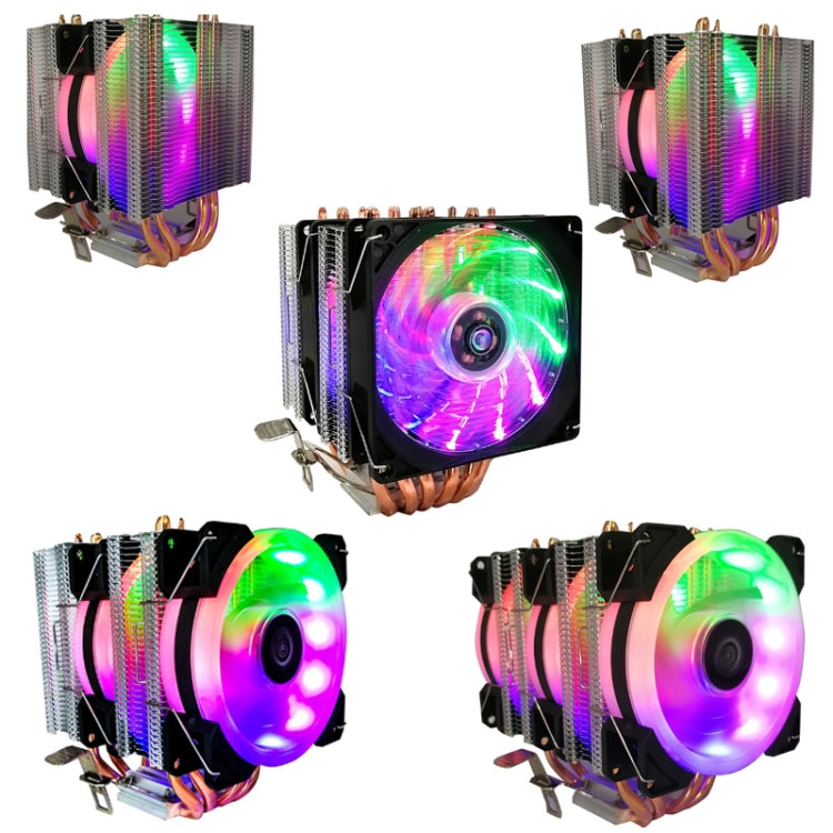 COOL STORM CT-4U-9cm Heat Pipe Dual-Tower CPU Radiator Copper Pipe 9 Cm Fan For Intel/AMD Platform Specification： Aurora Double Fan 3 Line - free shipping - PMC Jewellery - Order now!