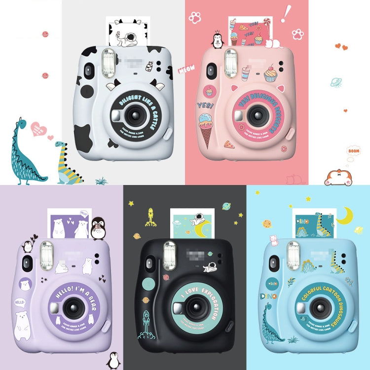 5 PCS 5 in 1 DIY Cute Cartoon  Camera Stickers Set for Fujifilm Instax mini 11(Space Animals Series) - free shipping - PMC TechLife - Order now!