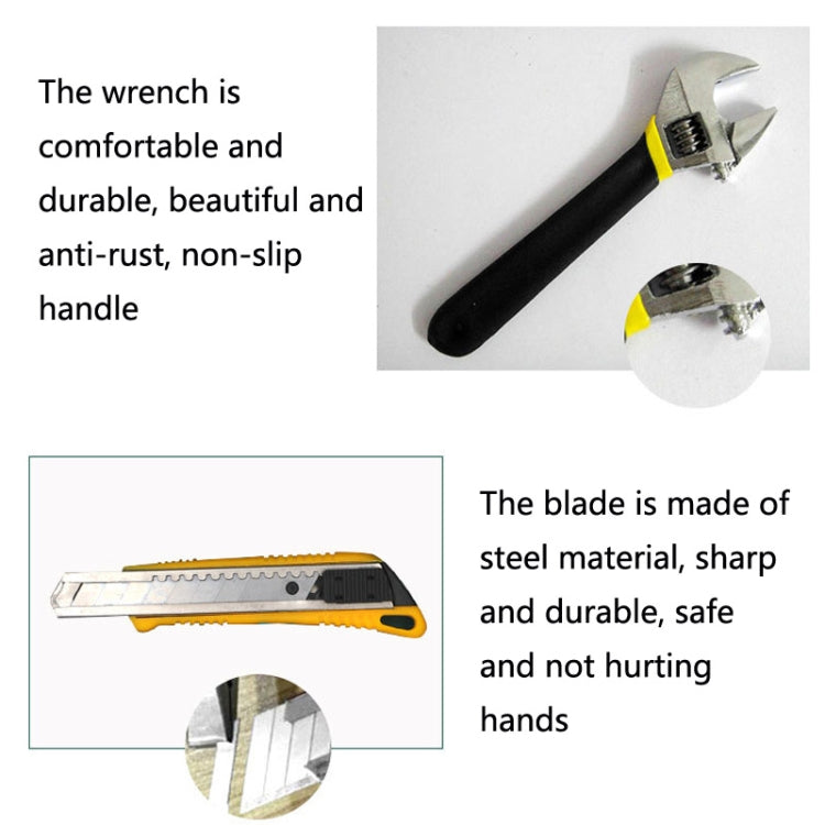 12 In 1 Car Home Dual-Use Hardware Combination Tool Set, Style: Paperback 8012G-1 - Hand Tool Sets by PMC TechLife | Online Shopping South Africa | PMC TechLife | Buy Now Pay Later Mobicred