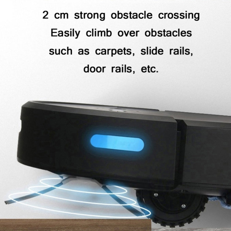 GEERLEPOL Smart Home Automatic Refilling Sweeping Robot, High Configuration Support Mobile Phone APP(Black) - free shipping - PMC Jewellery - Order now!