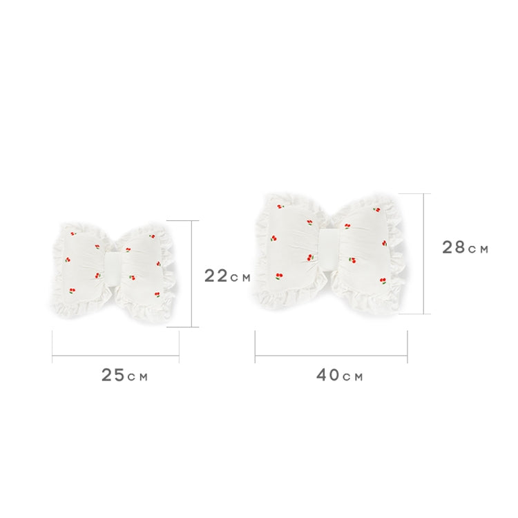 Bow Car Head Pillow Car Seat Neck Pillow Comfortable Cotton Car Supplies, Colour: Cherry Lumbar Pillow - Seat Accessories by PMC TechLife | Online Shopping South Africa | PMC TechLife | Buy Now Pay Later Mobicred