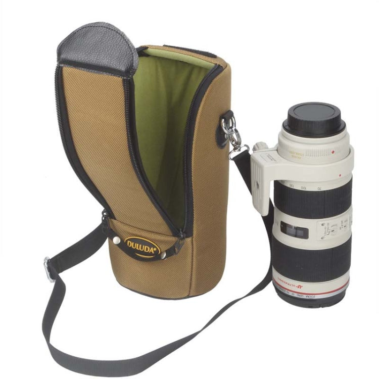 DULUDA 302 Breathable Waterproof And Shockproof Telephoto Camera Lens Bag(Khaki) - free shipping - PMC TechLife - Order now!