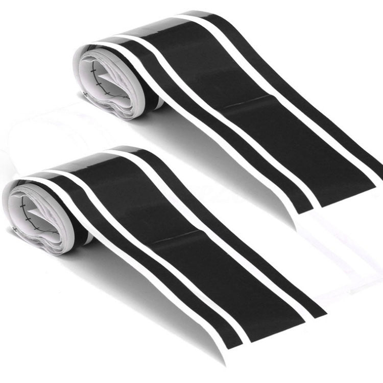 Car Hood Stickers Modified Racing Striped Ethylene Body Sticker(Black) - Decorative Sticker by PMC TechLife | Online Shopping South Africa | PMC TechLife | Buy Now Pay Later Mobicred