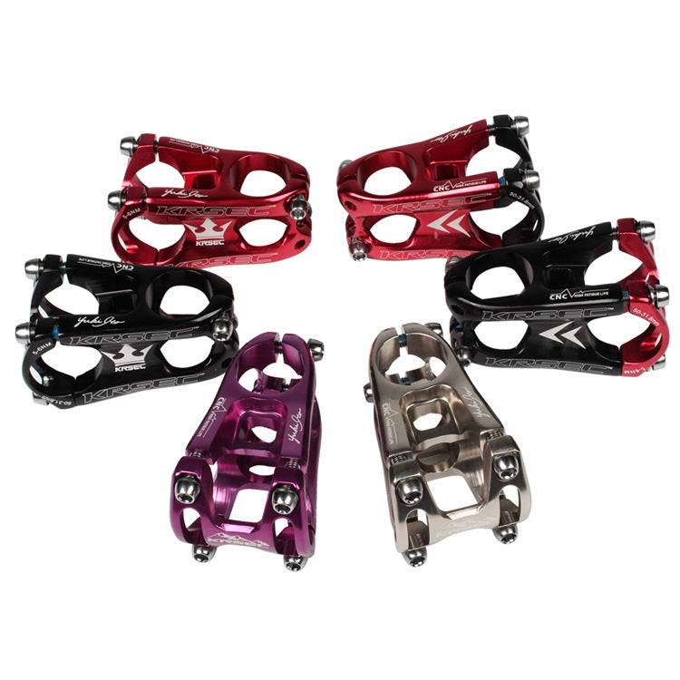 KRSEC CNC Ultra Light Short-Handed Mountain Bike Aluminum Alloy 50mm Riser, Colour: Titanium - Bicycle Grips by PMc TechLife | Online Shopping South Africa | PMc TechLife | Buy Now Pay Later Mobicred