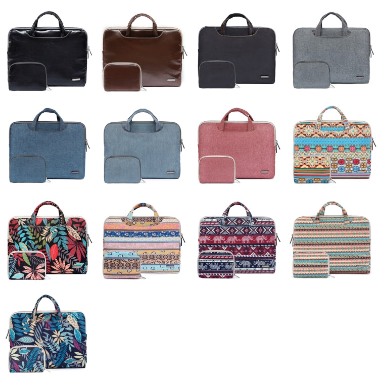 LiSEN LS-116 Simple Laptop Bag Business Laptop Liner Bag, Size: 11.6 inch(Snowflake Nylon Light Blue) - free shipping - PMC Jewellery - Order now!