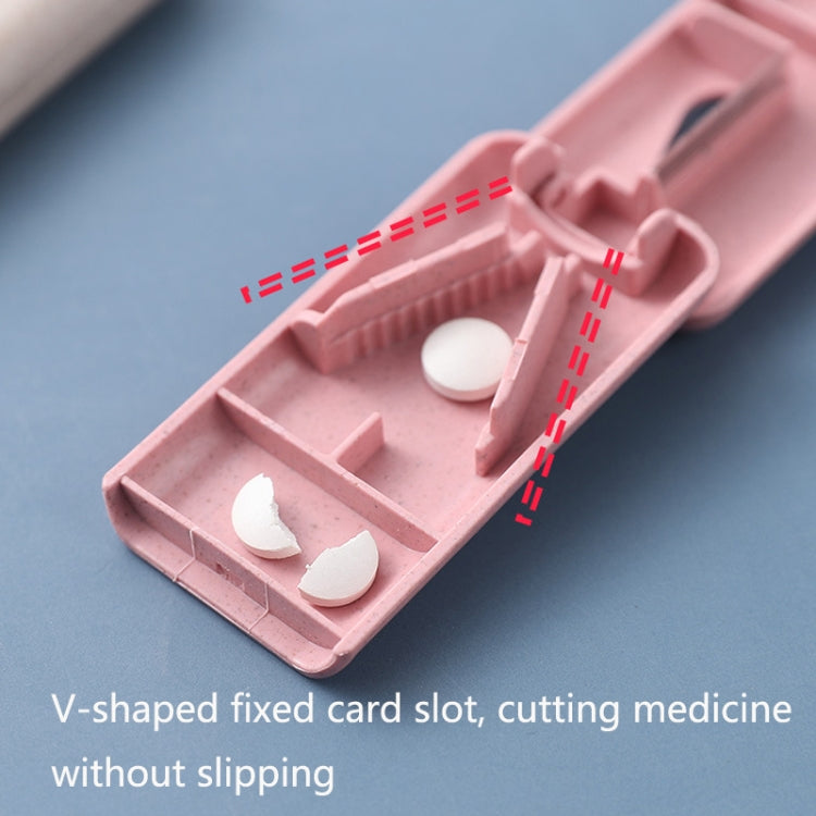 10 PCS JS010 Wheat Plastic Medicine Cutter Pill Divider(Beige) - free shipping - PMC TechLife - Order now!
