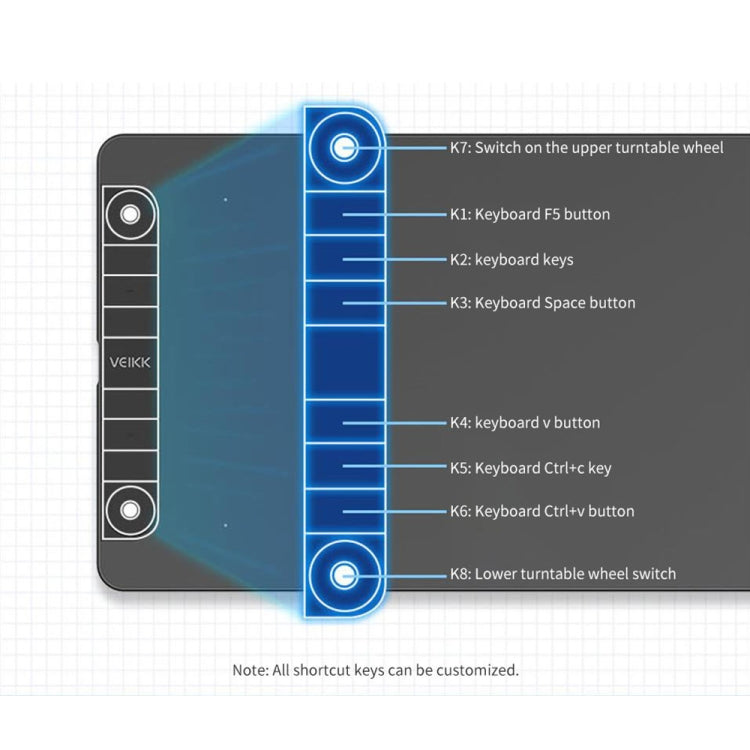 VEIKK VK1060PRO Digital Tablet Hand-Painted Board Electronic Drawing Board Can Connected To Mobile Phone - free shipping - PMC TechLife - Order now!