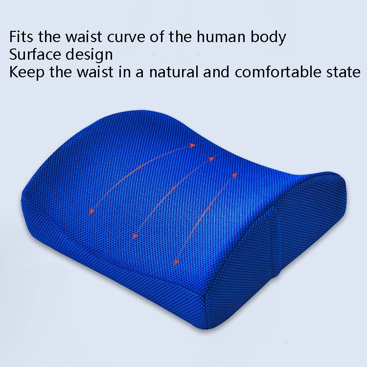 Office Waist Cushion Car Pillow With Pillow Core, Style: Memory Foam(Suede Brown) - Cushions & Pillows by PMC TechLife | Online Shopping South Africa | PMC TechLife | Buy Now Pay Later Mobicred