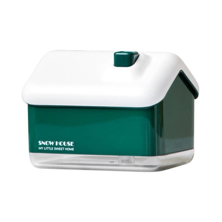 QB2020-008-G1 Mini Snow House Air Humidifier USB Bedroom Christmas Humidifier(Green) - free shipping - PMC TechLife - Order now!