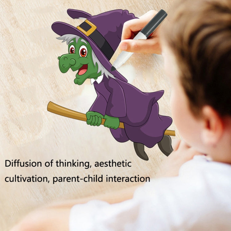 24 PCS / Set GG-24 Children Colorful Halloween Scratch Painting Set DIY Funny Ornaments Holiday Scratch Painting Paper - Halloween Stickers by PMC TechLife | Online Shopping South Africa | PMC TechLife | Buy Now Pay Later Mobicred