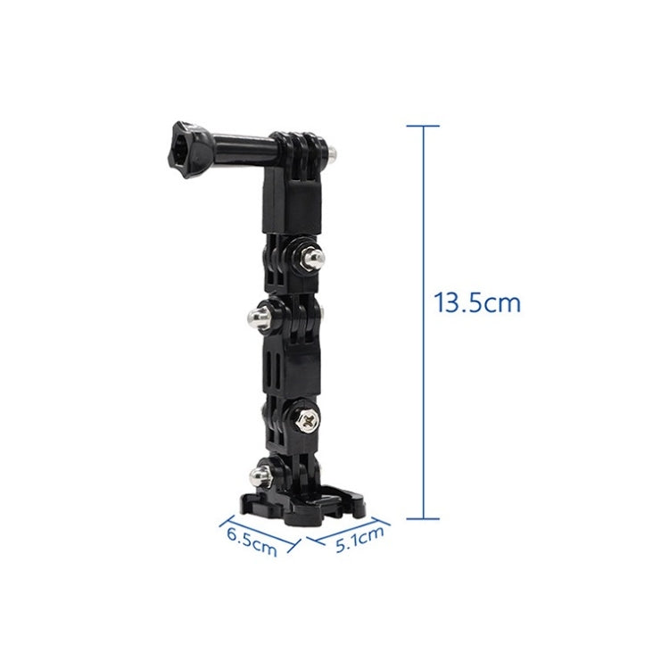 2 Set Cycling Helmet Adhesive Multi-Joint Arm Fixed Mount Set for GoPro Hero11 Black / HERO10 Black / GoPro HERO9 Black / HERO8 Black / HERO7 /6 /5 /5 Session /4 Session /4 /3+ /3 /2 /1, DJI Osmo Action and Other Action Cameras Style 3 -  by PMC TechLife | Online Shopping South Africa | PMC TechLife | Buy Now Pay Later Mobicred