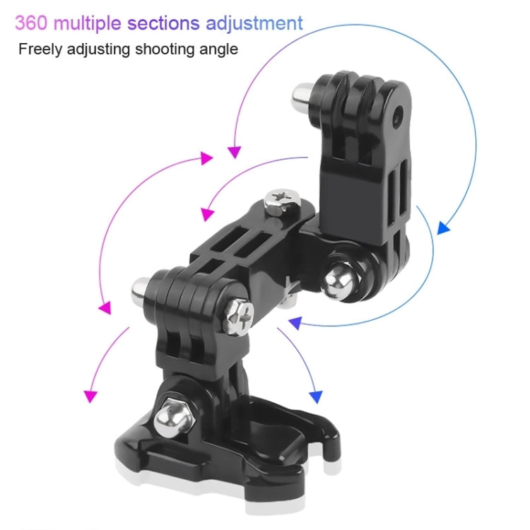 2 Set Cycling Helmet Adhesive Multi-Joint Arm Fixed Mount Set for GoPro Hero11 Black / HERO10 Black / GoPro HERO9 Black / HERO8 Black / HERO7 /6 /5 /5 Session /4 Session /4 /3+ /3 /2 /1, DJI Osmo Action and Other Action Cameras Style 4 -  by PMC TechLife | Online Shopping South Africa | PMC TechLife | Buy Now Pay Later Mobicred