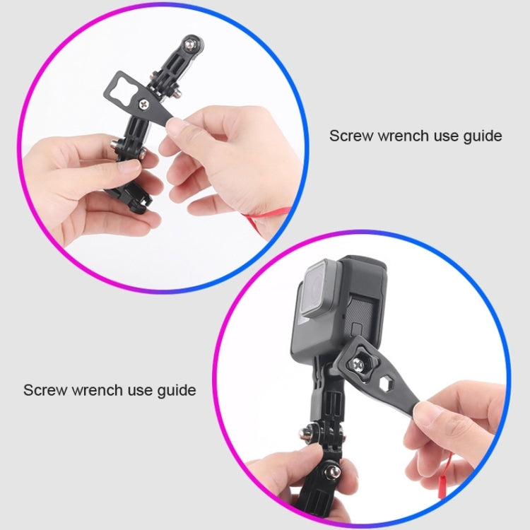 2 Set Cycling Helmet Adhesive Multi-Joint Arm Fixed Mount Set for GoPro Hero11 Black / HERO10 Black / GoPro HERO9 Black / HERO8 Black / HERO7 /6 /5 /5 Session /4 Session /4 /3+ /3 /2 /1, DJI Osmo Action and Other Action Cameras Style 4 -  by PMC TechLife | Online Shopping South Africa | PMC TechLife | Buy Now Pay Later Mobicred