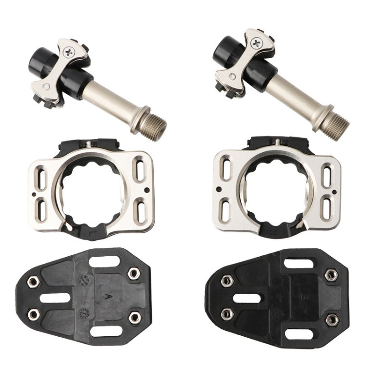 MEROCA Road Lock Shoes Card Three Pardin Bicycle Lollipops Self-Locking Pedal With Lock, Style: Steel Axis (Black) - free shipping - PMc TechLife - Order now!