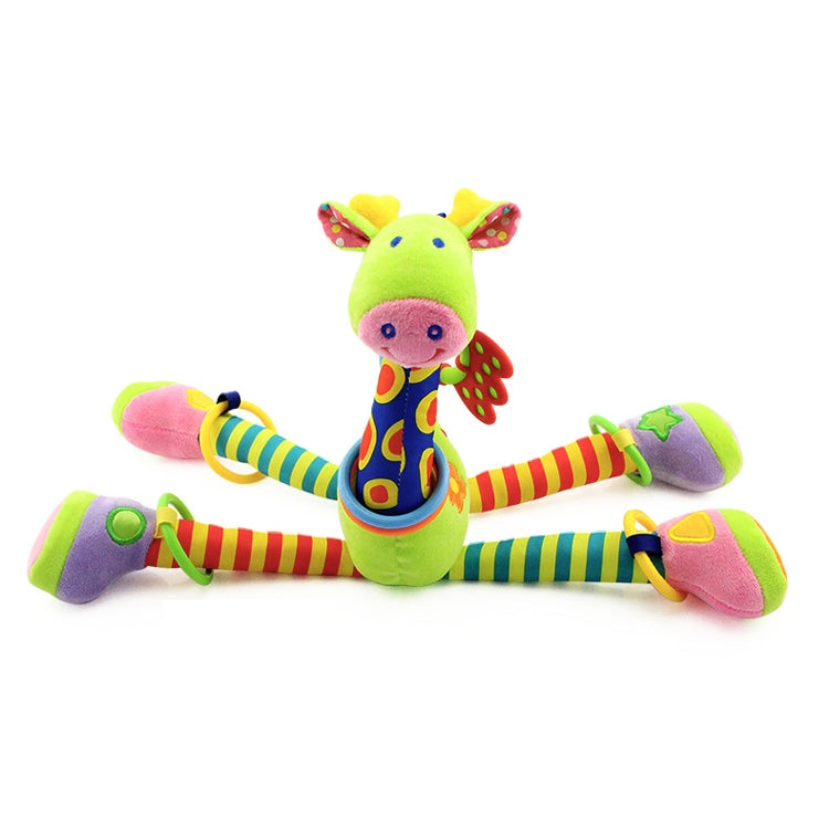 Baby Carriage Hanging Toy 0-1 Year Old Bell Teether Giraffe Bed Bell(Yellow) - Strollers Accessories by PMC TechLife | Online Shopping South Africa | PMC TechLife | Buy Now Pay Later Mobicred