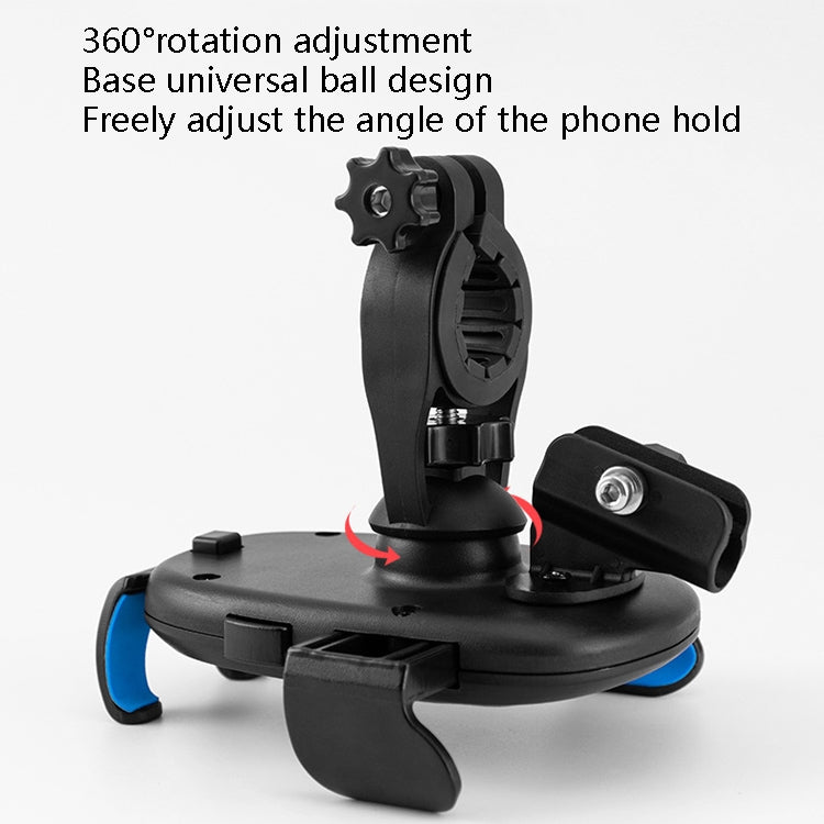 CYCLINGBOX BG-2935 Bicycle Mobile Phone Bracket With Umbrella Waterproof Navigation Electric Car Mobile Phone Frame, Style: Rearview Mirror Installation (Black) - Holders by CYCLINGBOX | Online Shopping South Africa | PMC TechLife | Buy Now Pay Later Mobicred