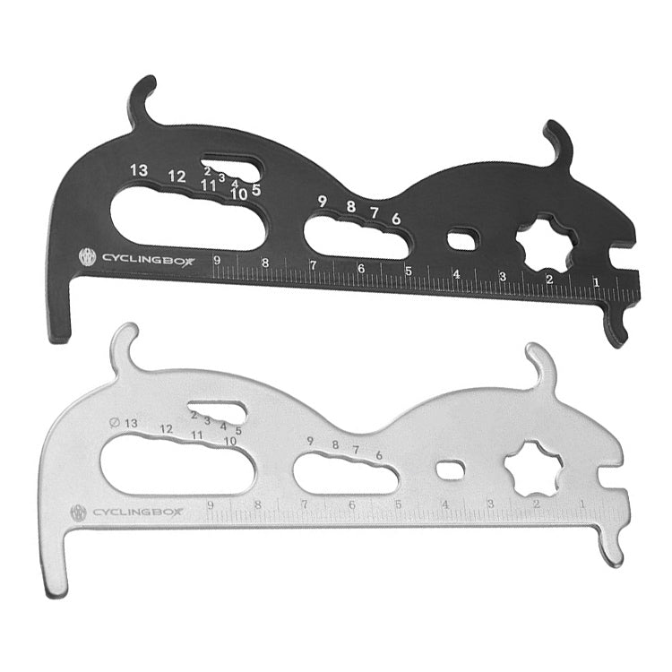 CYCLINGBOX Mountain Bicycle Chain Wear Measuring Ruler Measuring Chain Ruler Inspection Tool(Silver) - free shipping - PMc TechLife - Order now!