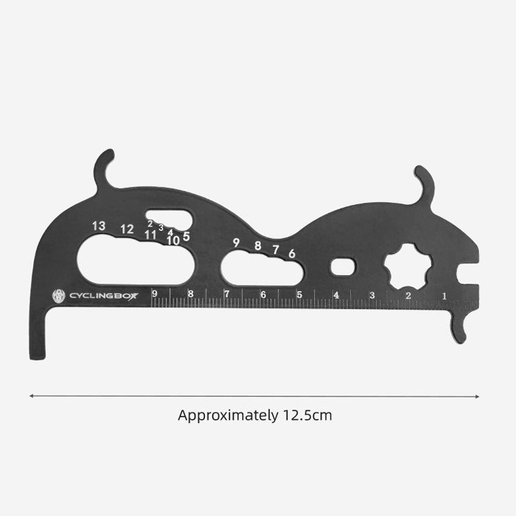 CYCLINGBOX Mountain Bicycle Chain Wear Measuring Ruler Measuring Chain Ruler Inspection Tool(Black) - Maintenance tools by CYCLINGBOX | Online Shopping South Africa | PMc TechLife | Buy Now Pay Later Mobicred