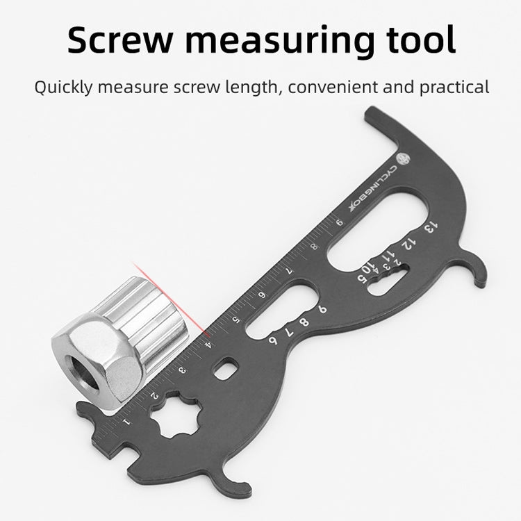 CYCLINGBOX Mountain Bicycle Chain Wear Measuring Ruler Measuring Chain Ruler Inspection Tool(Silver) - free shipping - PMc TechLife - Order now!