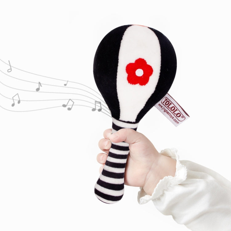 TOLOLO 1 Pair Baby Vision Training Early Educational Toy Newborn Chasing Black And White Sand Hammer Dumbbell Baby Rattle(  T168263-2) - Baby Toys by PMC TechLife | Online Shopping South Africa | PMC TechLife | Buy Now Pay Later Mobicred