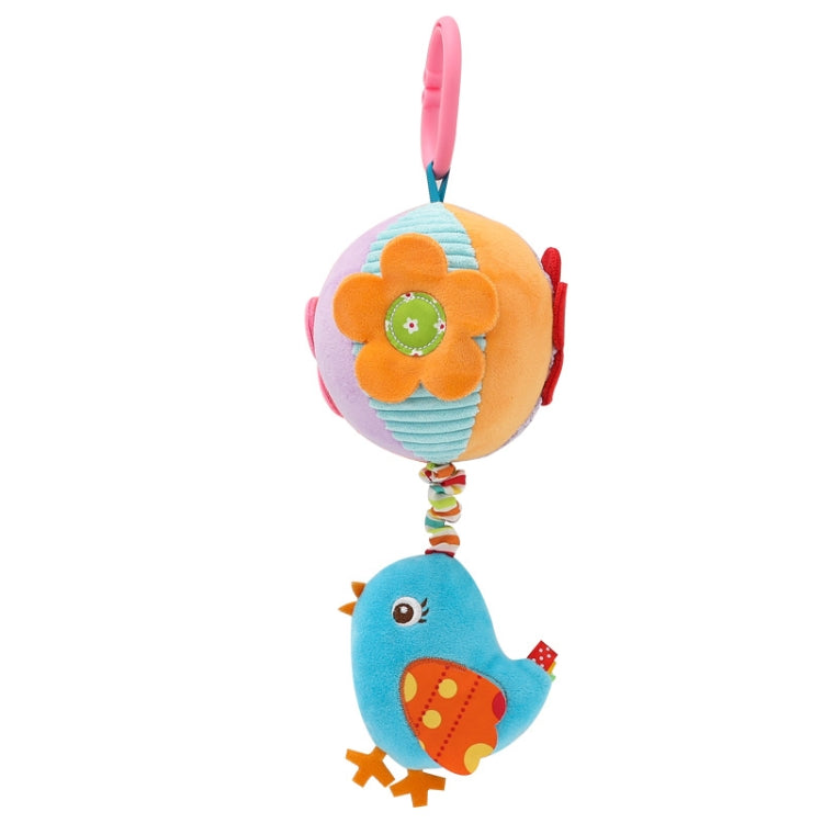 Stroller Drawstring Cloth Ball Toy Baby Soothing Hand Grab Ball Plush Bed Bell Lathe Pendant(Blue Bird) - Baby Toys by PMC TechLife | Online Shopping South Africa | PMC TechLife | Buy Now Pay Later Mobicred