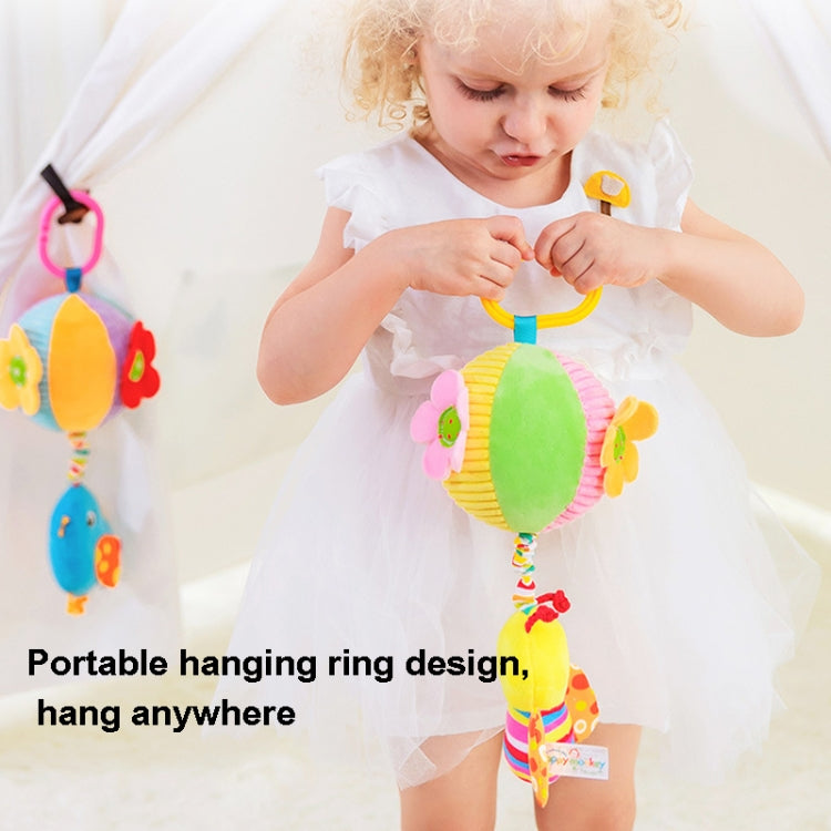 Stroller Drawstring Cloth Ball Toy Baby Soothing Hand Grab Ball Plush Bed Bell Lathe Pendant(Blue Bird) - Baby Toys by PMC TechLife | Online Shopping South Africa | PMC TechLife | Buy Now Pay Later Mobicred