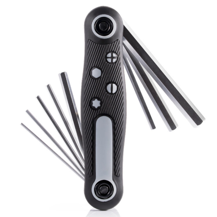 8 In 1 Bicycle Repair Portable Folding Allen Wrench(Inner Hexagon) - Maintenance tools by PMc TechLife | Online Shopping South Africa | PMc TechLife | Buy Now Pay Later Mobicred
