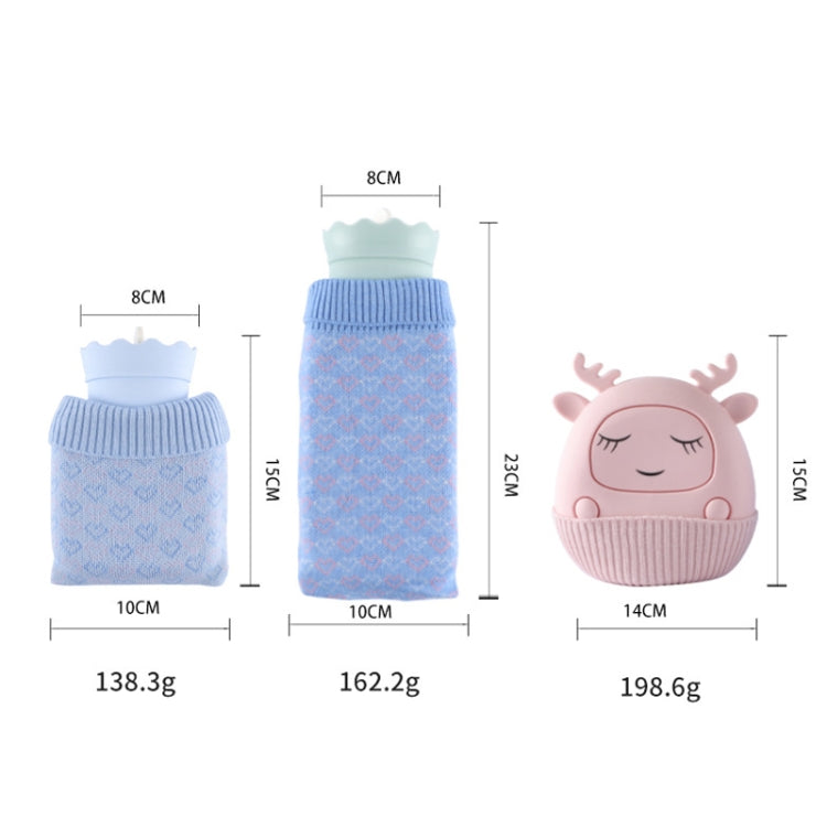 Winter Silicone Hand Warmer Cartoon Cute Water Injection Warm Water Bag, Colour: Pink Deer - Hot Water Bags by PMC TechLife | Online Shopping South Africa | PMC TechLife | Buy Now Pay Later Mobicred