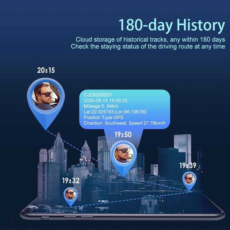 CJ280 GPS Locator Wireless Strong Magnetic Positioning Tracker, Specification: 2G 6000mAh - Car Tracker by PMC TechLife | Online Shopping South Africa | PMC TechLife | Buy Now Pay Later Mobicred