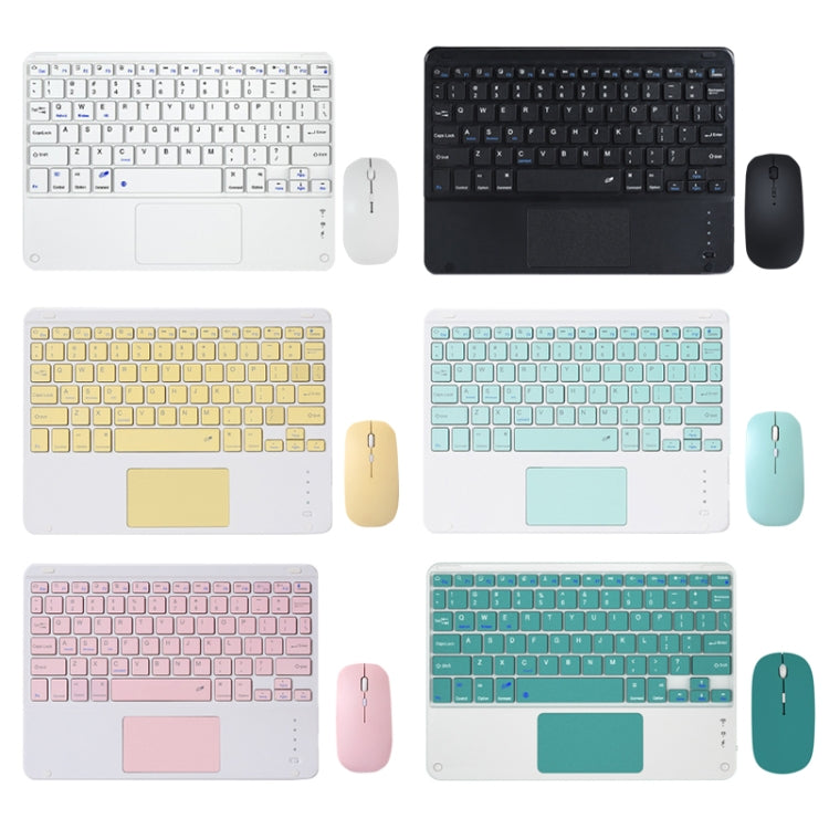 871 9.7 Inch Portable Tablet Bluetooth Keyboard With Touchpad + Mouse Set for iPad(Green + Mouse) - Universal by PMC TechLife | Online Shopping South Africa | PMC TechLife