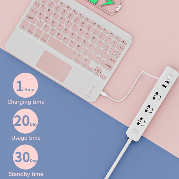 871 9.7 Inch Portable Tablet Bluetooth Keyboard With Touchpad + Mouse Set for iPad(Mint Green + Mouse) - Universal by PMC TechLife | Online Shopping South Africa | PMC TechLife