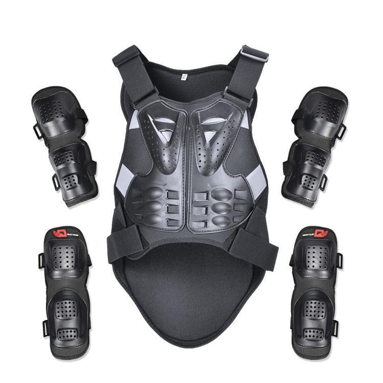 GHOST RACING GR-HJY08 Motorcycle Adult Protective Gear Anti-Fall Riding Clothes Hard Shell Protective Vest Suit, Size: L(Black) - free shipping - PMC TechLife - Order now!